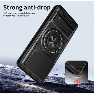 Ốp Điện Thoại Cho ZTE nubia Neo 3 Neo 2 Focus Pro nubia Music 5G 4G Vỏ Nhẫn Từ Tính Vỏ Điện Thoại Chống Sốc Đẩy Kéo Camera Bảo Vệ Mặt Sau