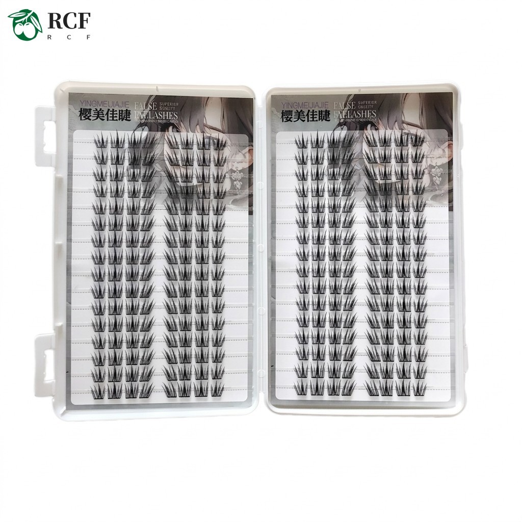 Phong cách Manga tự nhiên Lông mi giả Cụm đơn Thân cây vô hình C Curl 9-13mm