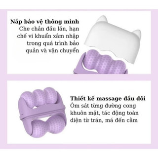 Con Lăn Đá Massage Mặt Mini 2 Đầu Làm Mát, Dụng Cụ Massage Giảm Sưng, Se Khít Lỗ Chân Lông Đa Năng