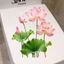 Phong Cách Trung Hoa Sen Vỏ Vệ Sinh Miếng Dán Chống Thấm Nước Tự Dính Khử Nhiễm Vệ Sinh Che Khuyết Điểm Có Thể Tháo Rời Trang Trí Miếng Dán Giấy