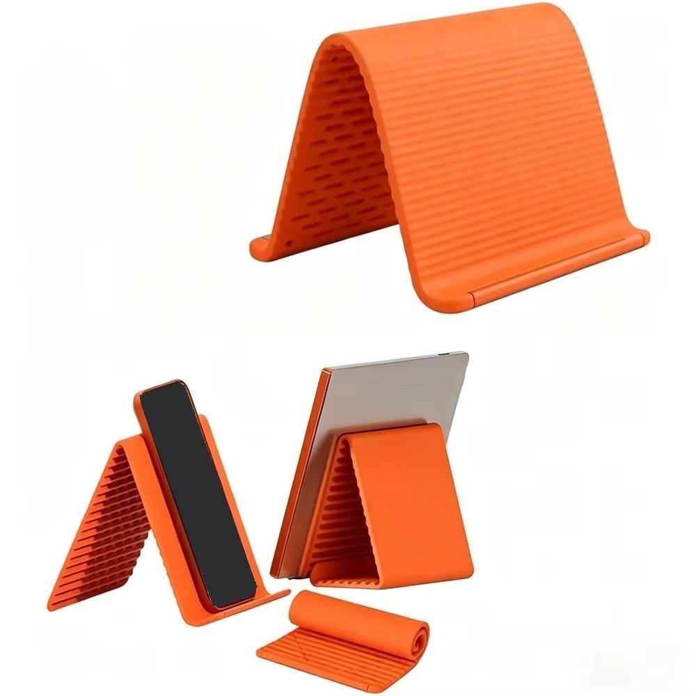 Giá đỡ điện thoại silicon đa góc linh hoạt, có thể gập lại, chống trượt, điều chỉnh, để bàn/máy tính bảng
