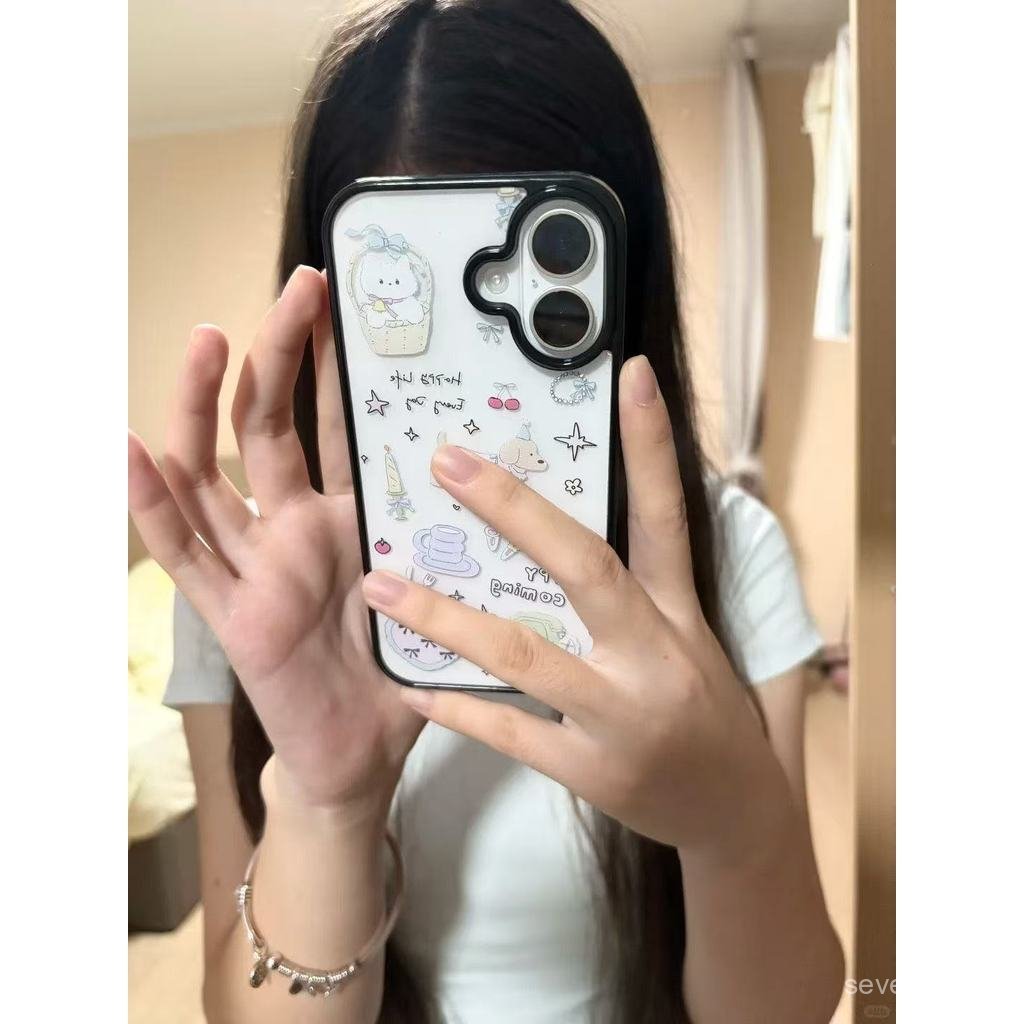 Ốp Điện Thoại Thích Hợp Cho iPhone 7 8 X XS XR XSMAX 11 12 13 14 15 16 17 Pro max Plus Air Happy Dog Party Vỏ Bảo Vệ Chống Sốc Chống Sốc Bao Gồm Tất Cả VOZ5