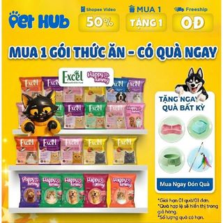 [SIÊU QUÀ TẶNG] COMBO 1,2,3,4 Gói Hạt Excel Cho Mèo Mọi Lứa Tuổi Túi 500g
