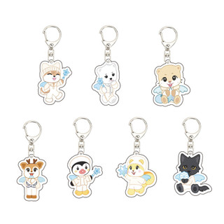 Kpop Idol NEXZ Winter Cartoon Acrylic Keychain Bag Charm Accessories