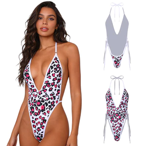 Nyeemya Nữ Da Báo In Hình Bộ Đồ Tắm Một Mảnh Có Miếng Lót Ngực Cổ Chữ V Sâu Dây Lưng Body Đồ Bơi Cho Bể Bơi Đi Biển Tắm Nắng