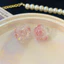 Bông tai hoa zircon tình yêu phong cách cao cấp, mới lạ, phù hợp thời trang hàng ngày