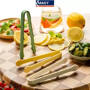 MAKY Sáng Tạo Mèo Nhật Bản Paw Shape Silicone Mini Sna Kẹp Thực Phẩm Chống Trơn Trượt Tay Cầm BBQ Bánh Mì Đá Viên Kẹp Phụ Kiện Nhà Bếp VN