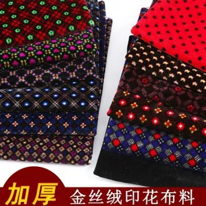 Vàng Nhung Trên Một Lớp Vải Chống Mài Mòn Handmade Cotton Giày Dép Tay Trên Vải Không Tay