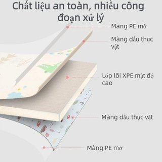 【BabyJoy】Thảm bò XPE dày,1.8*1.2m,Dày 2cm,Chống thấm nước, chống trơn trượt, an toàn và chắc chắn