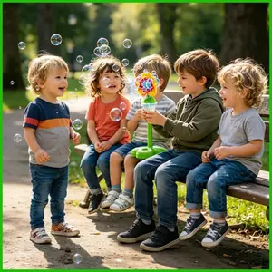 Máy Bong Bóng Tự Động Sạc Có Thể Điều Chỉnh Chiều Cao Đồ Chơi Ngoài Trời Máy Bong Bóng Tự Động Cho Trẻ Em Cho saixit2vn