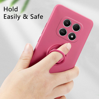 Ốp lưng Redmi Note 15 sang trọng Note 15 Pro 5G Vỏ silicon lỏng Giá đỡ vòng từ tính Chống sốc Dây buộc miễn phí Bảo vệ toàn diện Camera