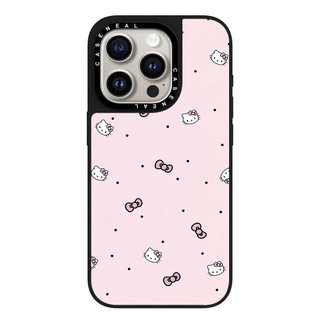 CASENEAL Black Spot Kitty Vỏ Điện Thoại Gương Chất Lượng Cao Thích Hợp Cho iPhone 17ProMax 17pro 17 air 16promax 16 15promax 15 14promax 13 13promax Ốp Lưng Cứng Chống Rơi Thời Trang