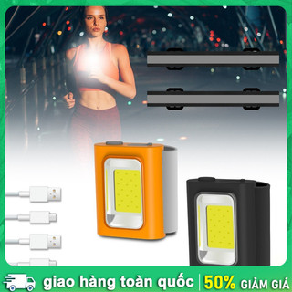 Đèn băng đô đa năng kết hợp kẹp cổ áo sạc USB Không cần dùng tay،Cảnh báo an toàn،Sạc USB tiện lợi