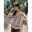 Ren Kẻ Sọc Phong Cách Hàn Quốc, Nơ Dễ Thương - Perfect Cho Mùa Du Lịch Hè