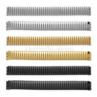 17 / 20mm cho Swatch Dây đeo đồng hồ bằng thép không gỉ đàn hồi để mở rộng kinh doanh Dây đeo đồng hồ kim loại cho nam nữ thay thế