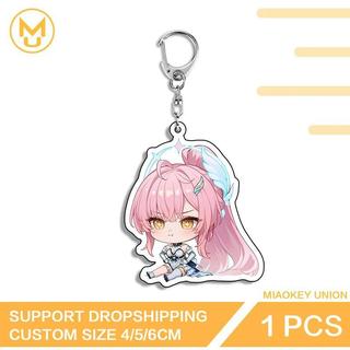 Angry Aemeath Keyring Wuthering Waves Waifu Eimesu Adorable Pendant Accessories Suitable For