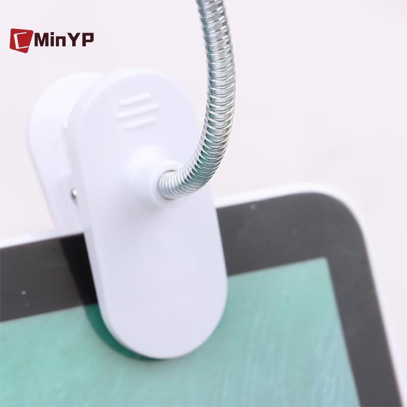 CMinYP 1 Mini LED Kẹp Đèn Đọc Sách Đèn Ngủ Đọc Đầu Giường Cho Phòng Ngủ Nghiên Cứu Kẹp Thiết Kế Nhà Di Động Sách Kẹp Đèn Vinh Quang