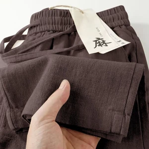Váy quần nam mỏng từ vải lanh ice silk, thoáng khí cho mùa hè