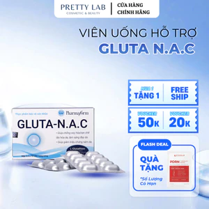Viên Uống Pharmaform Gluta N.A.C Hỗ Trợ Sáng Da, Đều Màu, Chống Oxy Hóa 30 Viên