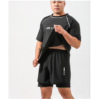Bộ Đồ Bơi Plus Size Nam Mùa Xuân - Áo và quần tay ngắn, nhanh khô