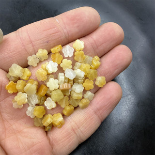 ((10 Cái) 6 Mm Topaz Lục Giác Hoa Mai Rời Hạt Topaz Hoa Vòng Tay Tự Làm Phụ Kiện