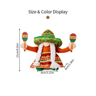 Âm nhạc Gnomes Đồ trang trí trong nhà, Đồ trang trí ngày lễ Gnome mùa xuân hè, Gnomes nhồi bông thủ công