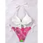 Dễ Thương Bikini Ảnh Backless Hoa Siêu Cổ Tích Gợi Cảm Màu Trơn Bikini Đồ Bơi Eo Áo Bơi Lớn Cốc