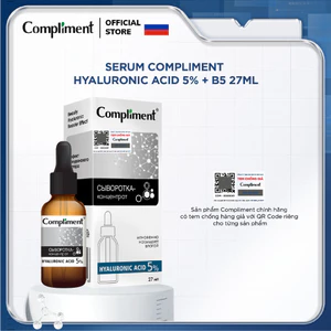 Serum Compliment Hyaluronic Acid 5% + B5 cấp nước, giữ ẩm, phục hồi 27ml