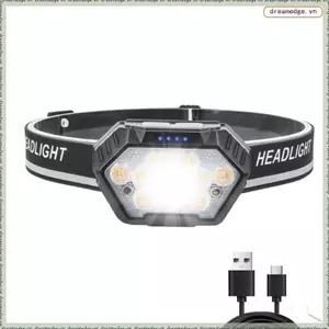 Đèn pha LED cảm biến chuyển động Đèn pha chống nước siêu sáng Đèn pha cắm trại Đèn pin câu cá