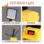 Đèn cắm trại LED 4 inch không dây, dùng pin 18V Li-ion, đèn pin dự phòng khẩn cấp, ánh sáng floodlight di động
