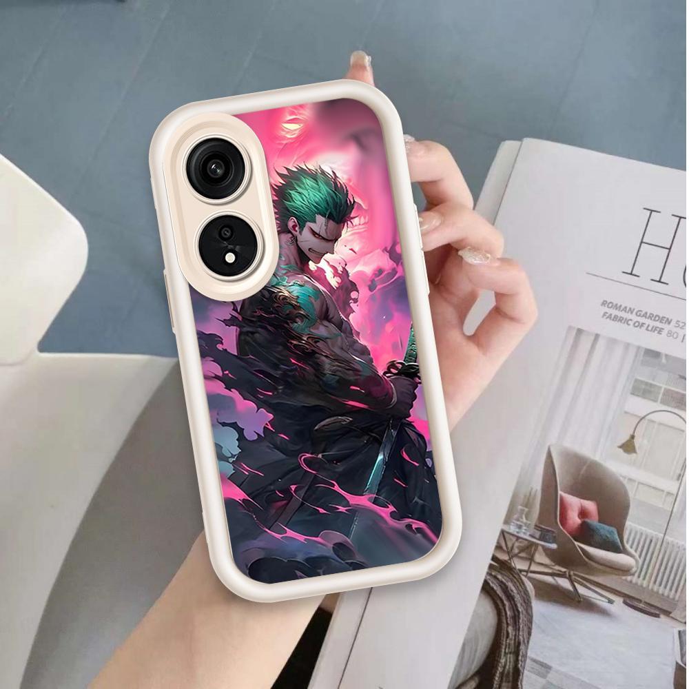 Ốp Lưng Cho OPPO A17 A17K A18 A38 A58 A60 4G Phim Hoạt Hình Silicon Mềm Đáng Yêu Ốp lưng TPU Asurosolon One Piece Angel Eye Chống Sốc Ốp Lưng