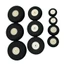 Trung tâm bánh xe xốp EVA đuôi SMILE 4 chiếc, 1 "- 3" Inch 25 ~ 76mm Phụ tùng đồ chơi máy bay trẻ em, Đồ chơi thay thế máy bay RC màu đen chất lượng cao