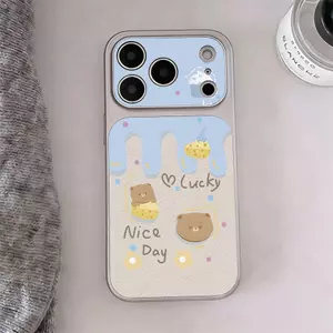 Blue Bottom Cub cho trường hợp iPhone 17pro iPhone 14/11/12pro giả vỏ não