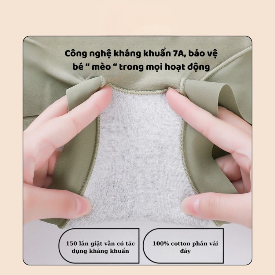 Combo 10 Quần Lót Nữ Cotton Mềm Mịn Thoáng Khí Kháng Khuẩn Co Giãn Tốt Mặc Êm  May Soft QL22K