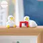 Hodou Thu Nhỏ Các Bức Tượng Nhỏ Dễ Thương Trắng Du Động Vật Micro Phong Cảnh Đồ Trang Trí Để Bàn Làm Việc Nhà Phụ Kiện Làm Vườn VN