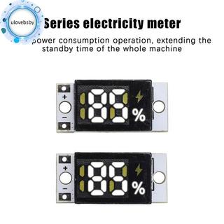 Ulovebsby Mô-đun kiểm tra điện áp pin di động cho pin 1S 2S 3S 4S Đèn báo mức chính xác Mini để giám sát nguồn điện DIY VN