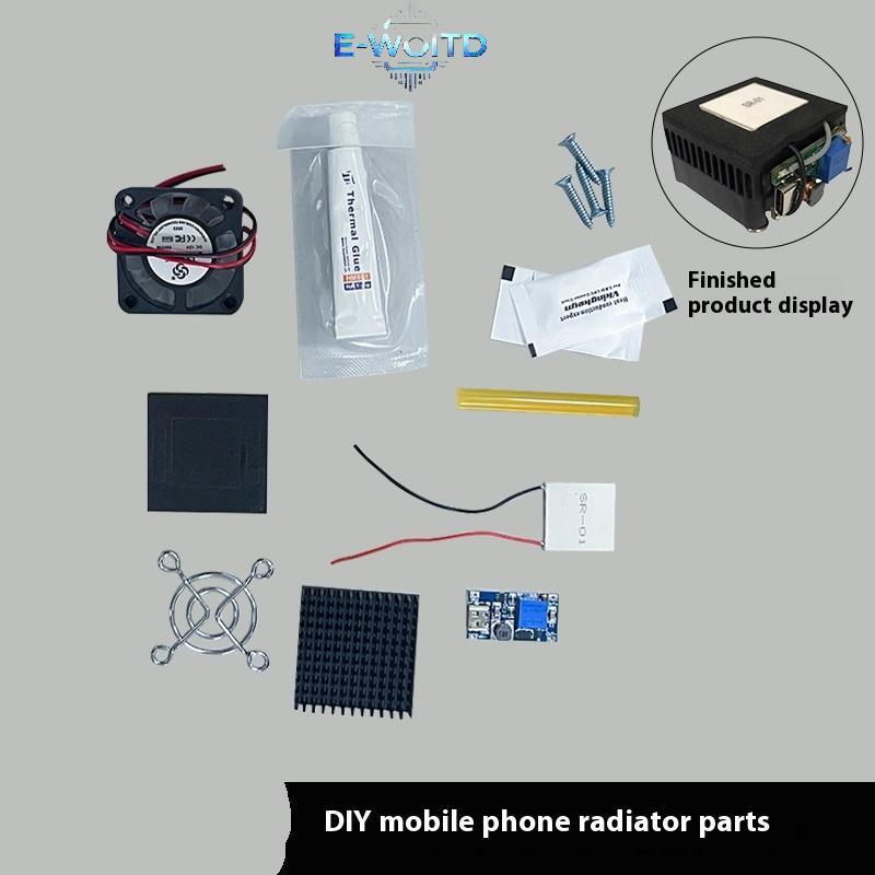 E-WOITD 1 Bộ 40 * 40MM Bán Dẫn Làm Lạnh Chip SR-01 5V DIY Nhiệt Điện Làm Mát Peltier Elemente Module E-WOITD