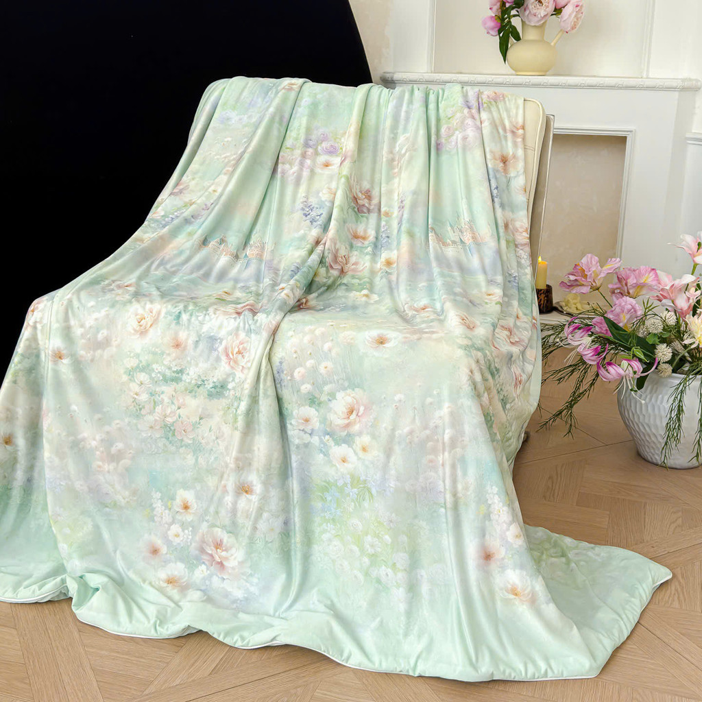 (CH2652) Chăn Hè Thun Lạnh Memminbedding Luxury kháng khuẩn công nghệ Nhật Bản, mịn màng, làm mát nhanh