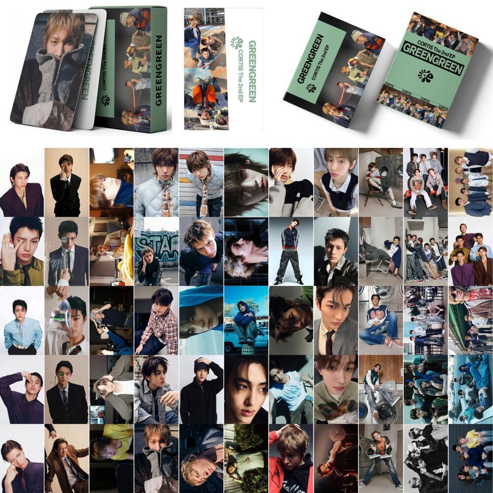 LINXX 55 CÁI CORTIS Bộ Lomo Cards GREENGREEN Album Kpop Boy Group Fan Collectibles Thần tượng Hàng hóa Quà tặng ngày lễ cho người hâm mộ