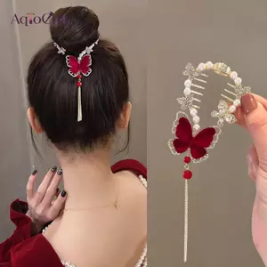 AqToCna Sel Camellia Vuốt Tóc Kẹp Thuốc Đầu Đuôi Ngựa Bule Kẹp Tóc Chuông Phong Lan Xoắn Tóc Ếch Bule Kẹp Tóc AqToCna