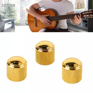 Toyuvn Đàn Guitar Núm Điều Chỉnh Âm Lượng Chống Mài Mòn Dễ Dàng Lắp Đặt Kim Loại Để Thay Thế