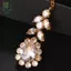 Thời Trang Ấn Độ Cô Dâu Đầu Trước Dây Chuyền Mũ Phụ Kiện Cưới Lá Thanh Lịch Zircon Dây Xích Tóc Trang Sức Dành Cho Nữ