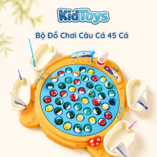 Bộ Đồ Chơi Câu Cá KidToys 45 Món - Bàn Câu Cá Phát Nhạc Giúp Bé Luyện Tay Mắt