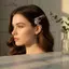 AqToCna Lãng Mạn Wisteria Hoa Kẹp Tóc 2 Bộ Nữ Bobby Chân Kẹp Bên Cho Phù Dâu Và Đảng Tạo Kiểu AqToCna