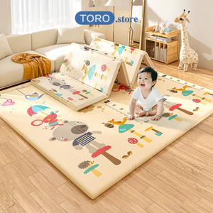 Thảm Chơi XPE Gấp Gọn 2 Mặt Cho Bé Dày Êm Chống Trượt, Thảm Xốp An Toàn Không Mùi HomeMate