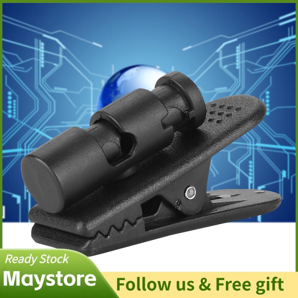 Maystoree Mugast 2 cái kẹp tai nghe lớn màu đen cho điện thoại, MP3, walkie-talkie, kích thước 2-4mm