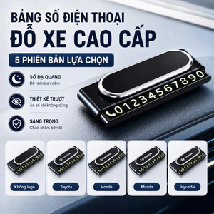 Thẻ Số Điện Thoại Đỗ Xe Tạm Thời Từ Tính – Bảng Số Hợp Kim, Chịu Nhiệt, Hiển Thị Ban Đêm, Phụ Kiện Ô Tô Tiện Lợi