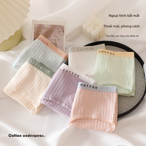 Quần lót nữ giữa eo, Chất liệu Cotton nguyên chất, Thân thiện với da Thoải mái, Khả năng thở tốt