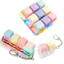 < Pluscloth > Đồ chơi Fidget bàn phím im lặng có đèn Led – Nút móc khóa giảm căng thẳng Đồ chơi giải nén ngón tay cho người lớn Hoàn hảo cho bàn thư giãn văn phòng và du lịch