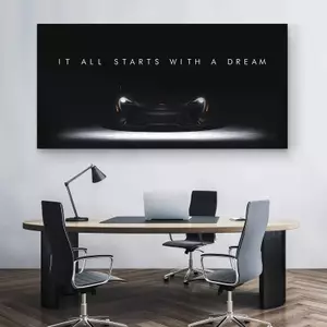 Siêu Xe Poster Không Khung Tranh Canvas Nghệ Thuật Treo Tường Cho Phòng Khách Trang Trí Nhà Hiện Đại